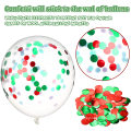 Red Green Confetti Balloon Arch Weihnachtsballons